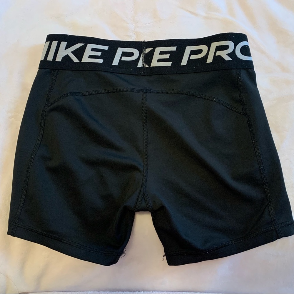 Black Nike Pro Girls Shorts